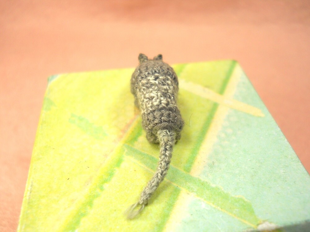 Micro Mini Armadillo Amigurumi - Miniature Crochet Animal - Made To Order