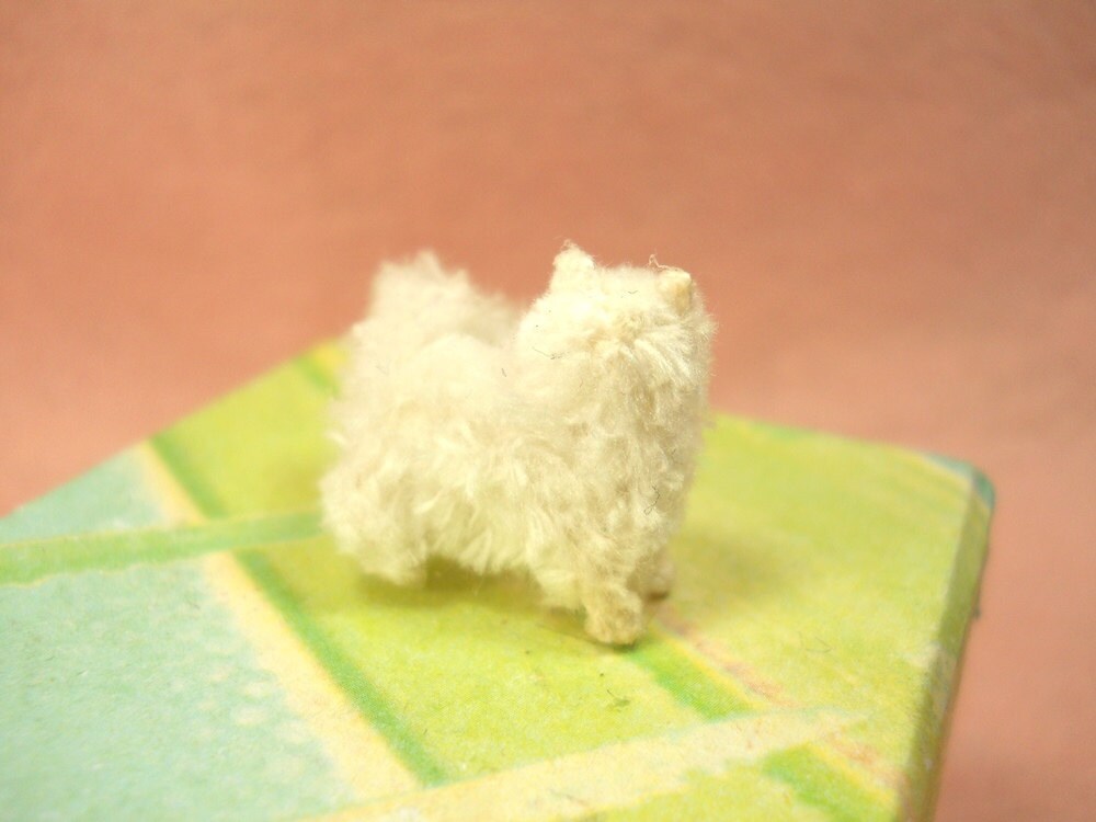 Miniature Persian Cat - Micro Crochet Amigurumi Stuffed Animal - Made to Order