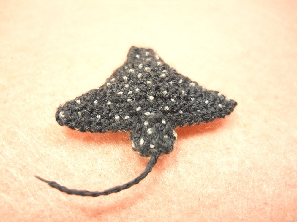 Spotted Eagle Ray - Amigurumi Fish Stuffed Animal - Made to Order