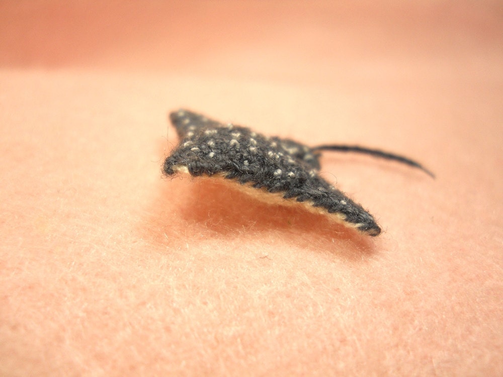 Spotted Eagle Ray - Amigurumi Fish Stuffed Animal - Made to Order