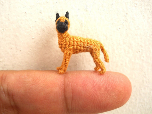 Miniature Great Dane - Micro Crochet Dog Stuffed Animals - Made To Order