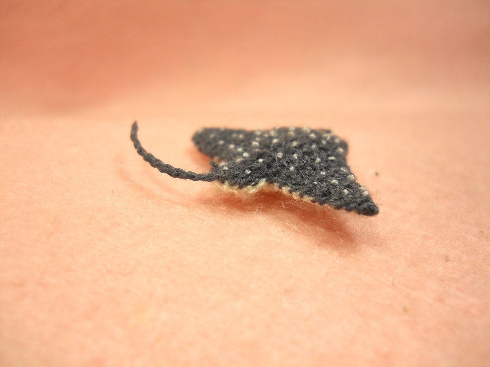 Spotted Eagle Ray - Amigurumi Fish Stuffed Animal - Made to Order