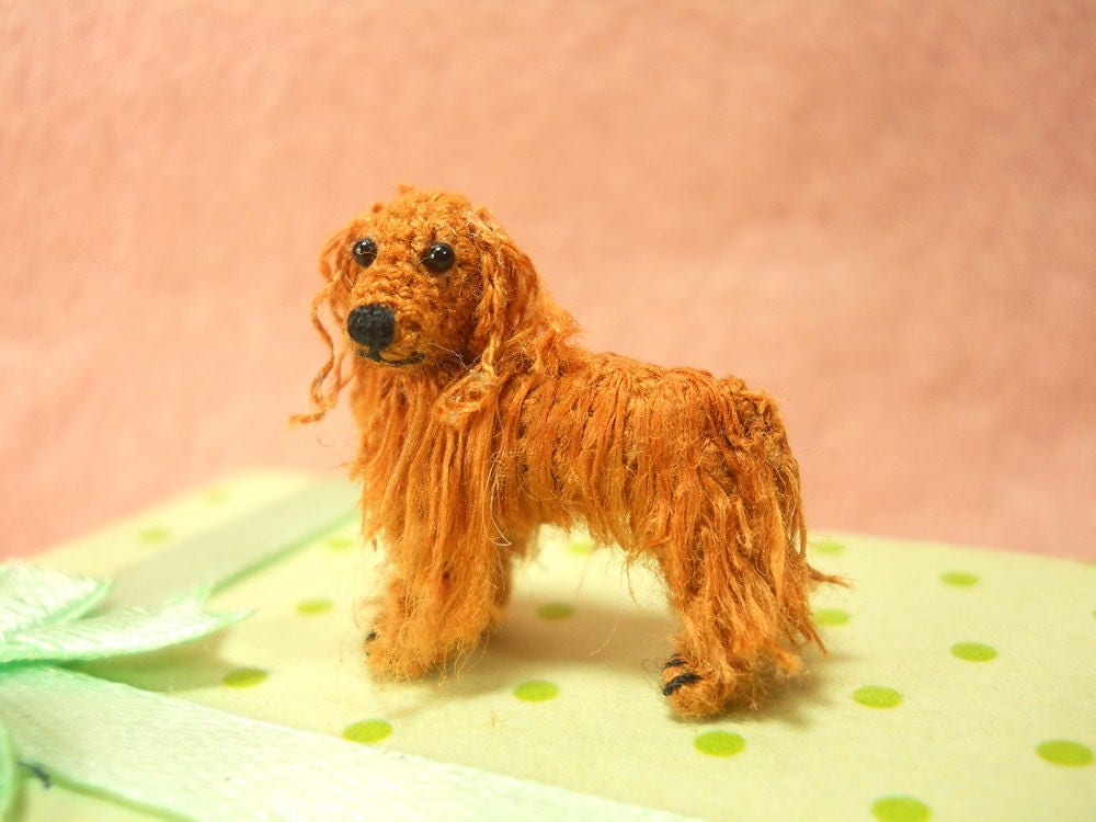 Cocker Spaniel - Miniature Crochet Dog Stuffed Animals - Made To Order