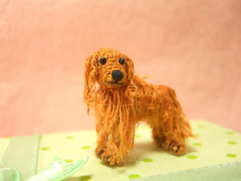Cocker Spaniel - Miniature Crochet Dog Stuffed Animals - Made To Order