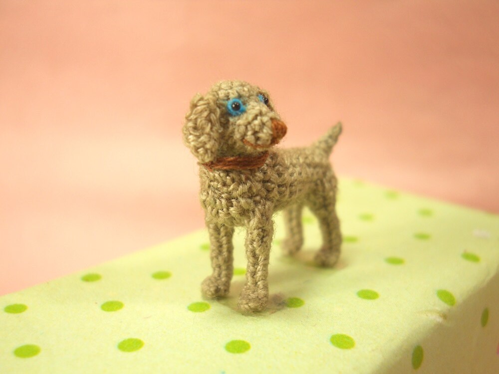Miniature Weimaraner - Micro Crochet Dog Stuffed Animals - Made To Order