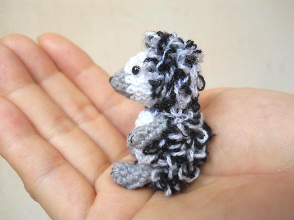 Mini Hedghog - Miniature Crochet Stuffed Animals - Made To Order