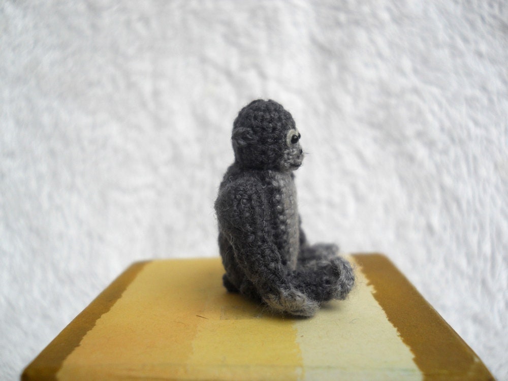 Miniature Crochet Gorilla - Made to Order