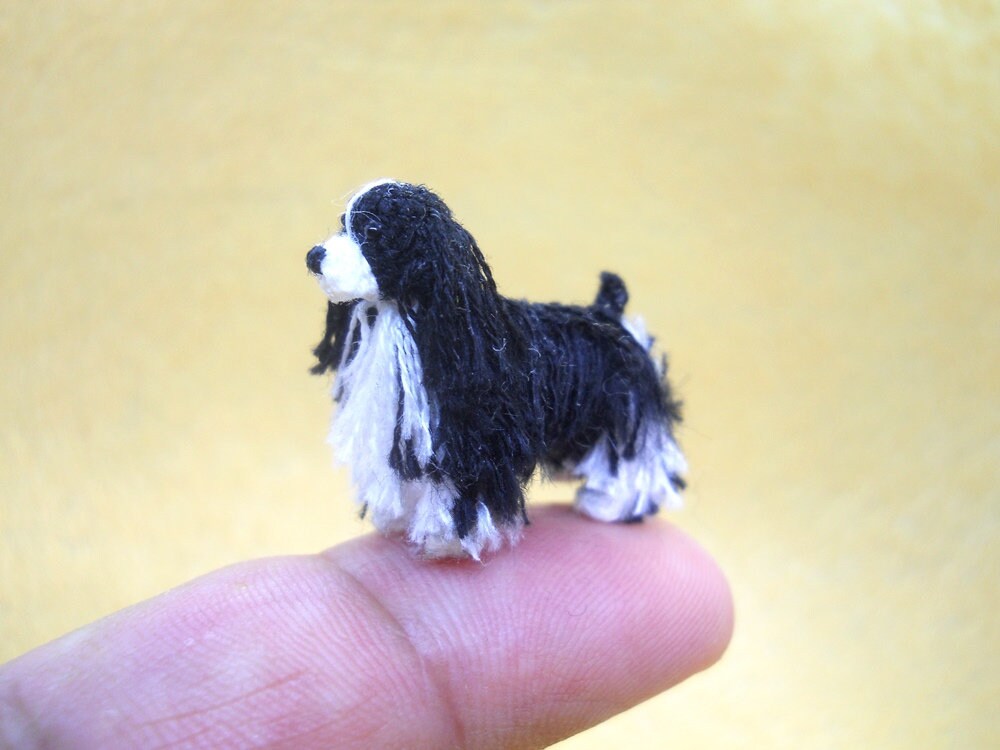 Miniature Springer Spaniel - English Springer Spaniel, Tiny Crochet Dog Stuffed Animal.