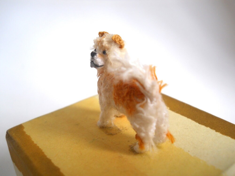 Miniature Chow Chow - Mini Amigurumi Crochet Miniature Dog - Made To Order