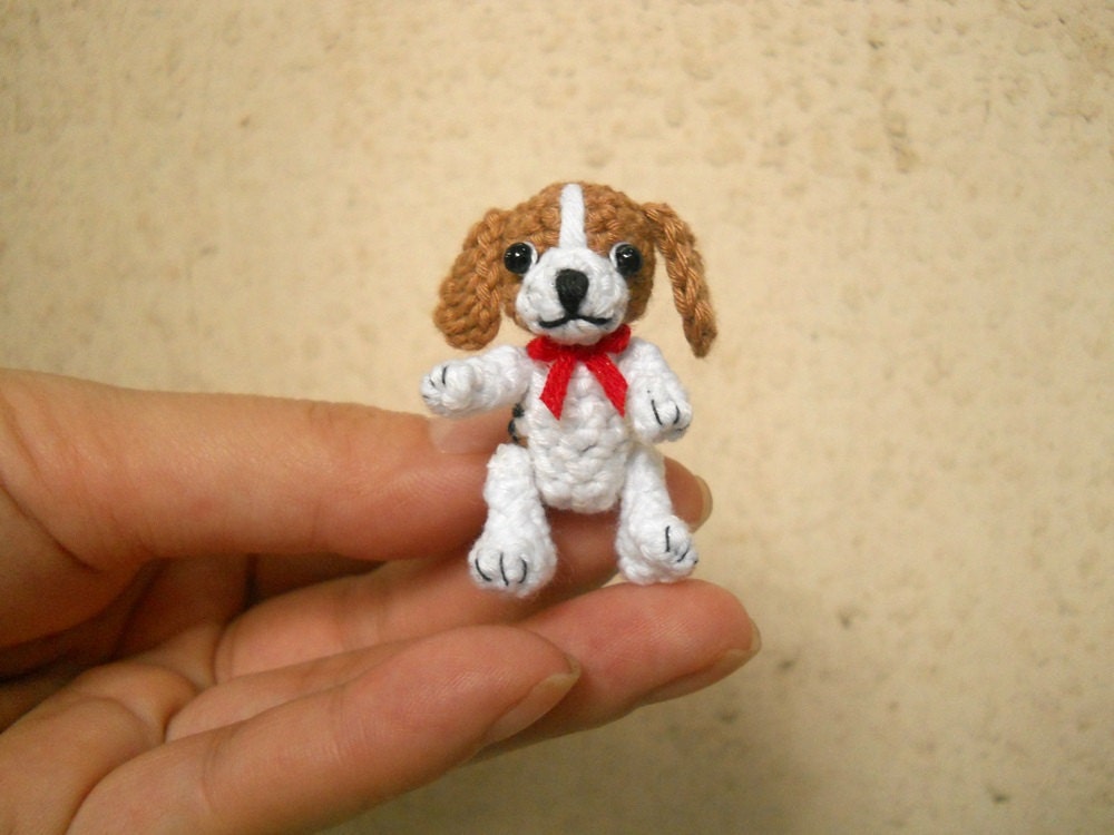 Beagle - Crochet Miniature Dog Stuffed Animals - Made To Order