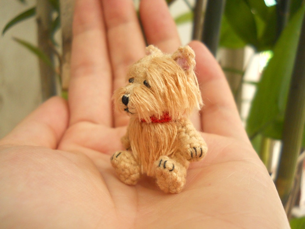 Cairn Terrier - Crochet Miniature Dog Stuffed Animals - Made To Order