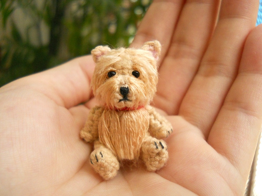 Cairn Terrier - Crochet Miniature Dog Stuffed Animals - Made To Order