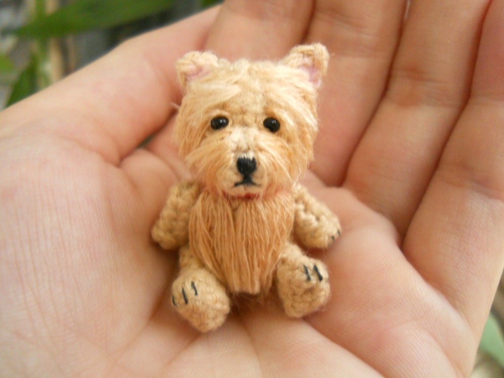 Cairn Terrier - Crochet Miniature Dog Stuffed Animals - Made To Order