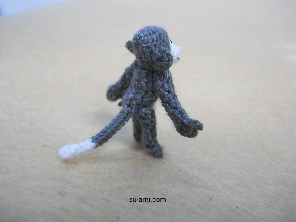 Micro Mini Monkey - Tiny Crocheted Monkeys - Made to Order