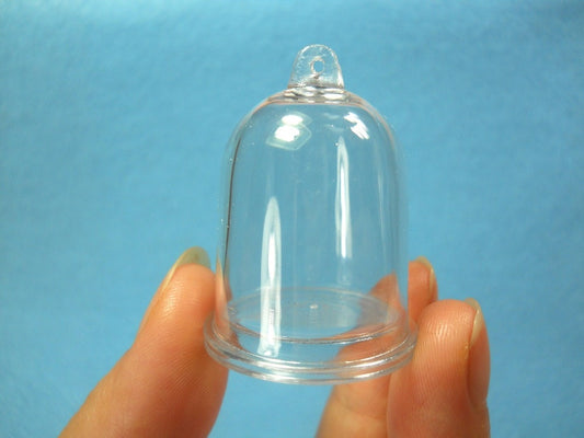 Mini Plastic Dome Pendant, Small Terrarium Domes, Tiny Display Doll Domes - Set of 6 PCS