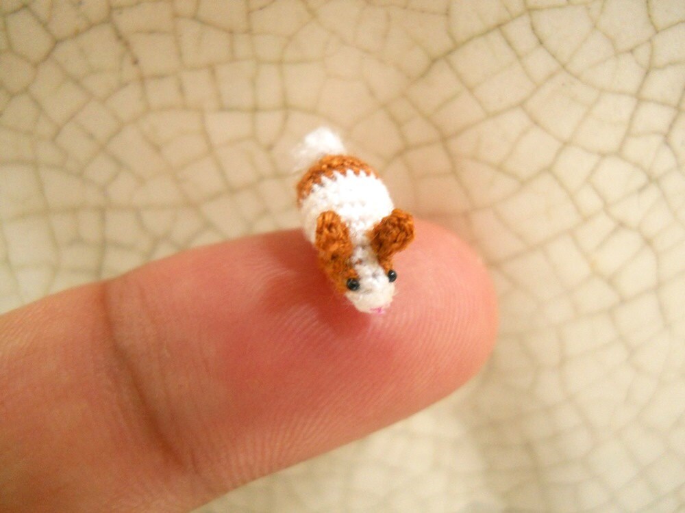 Micro Bunny Rabbit Amigurumi - Mini Crochet Tiny Stuff Animals - Made To Order