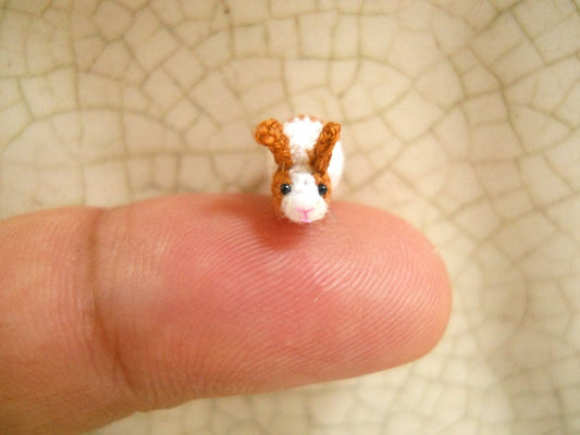 Micro Bunny Rabbit Amigurumi - Mini Crochet Tiny Stuff Animals - Made To Order