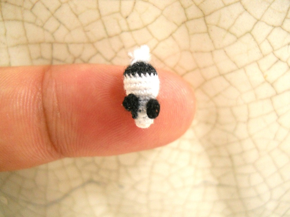 Mini Bunny Rabbit Amigurumi - Micro Crochet Tiny Animal Doll - Made To Order
