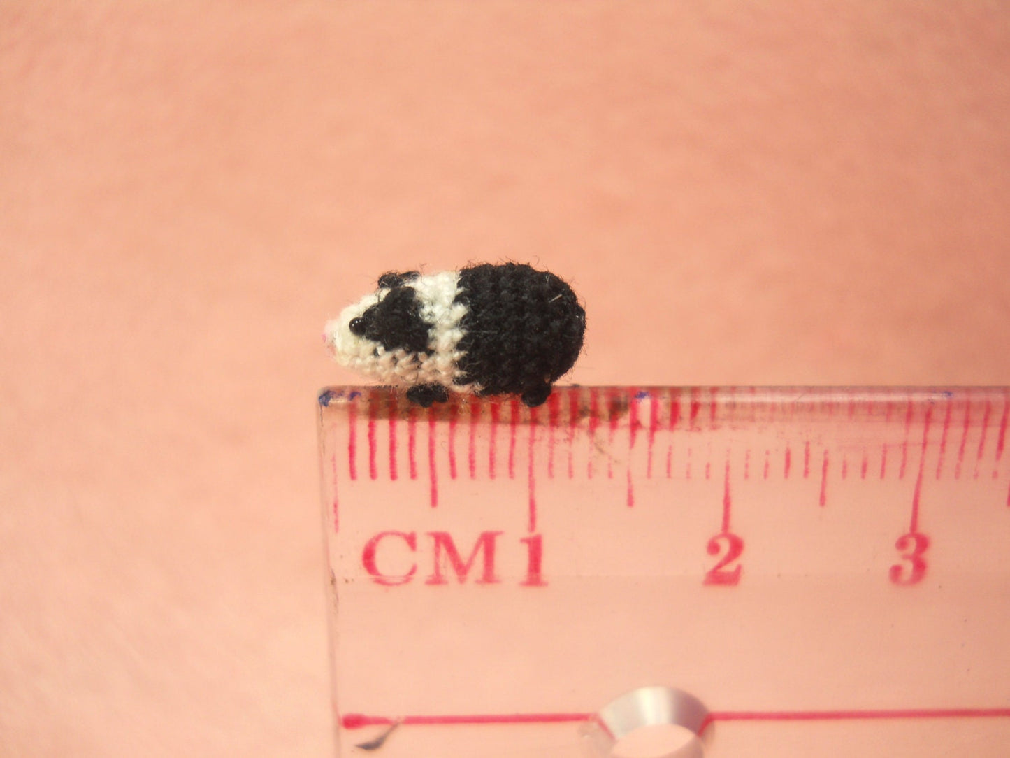 Mini Guinea Pig Amigurumi - Micro Crochet Dollhouse Miniature Animal - Made To Order