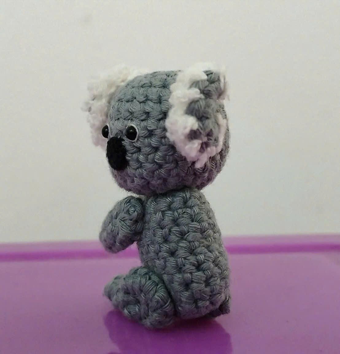 Mini Koala Bear - Crochet Miniature Bear Stuffed Animals - Made To Order