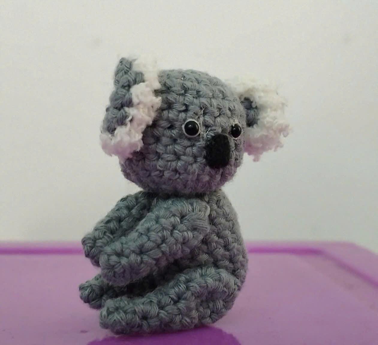 Mini Koala Bear - Crochet Miniature Bear Stuffed Animals - Made To Order