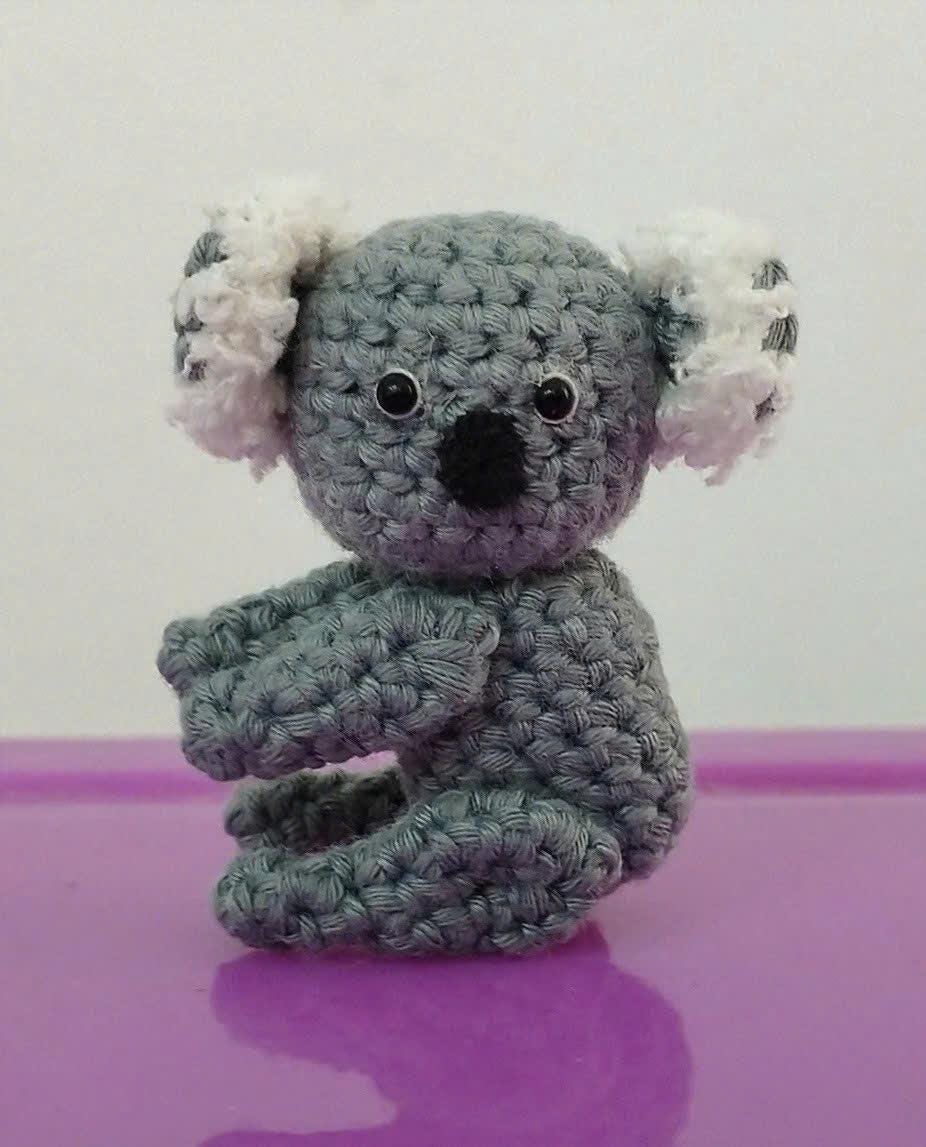 Mini Koala Bear - Crochet Miniature Bear Stuffed Animals - Made To Order