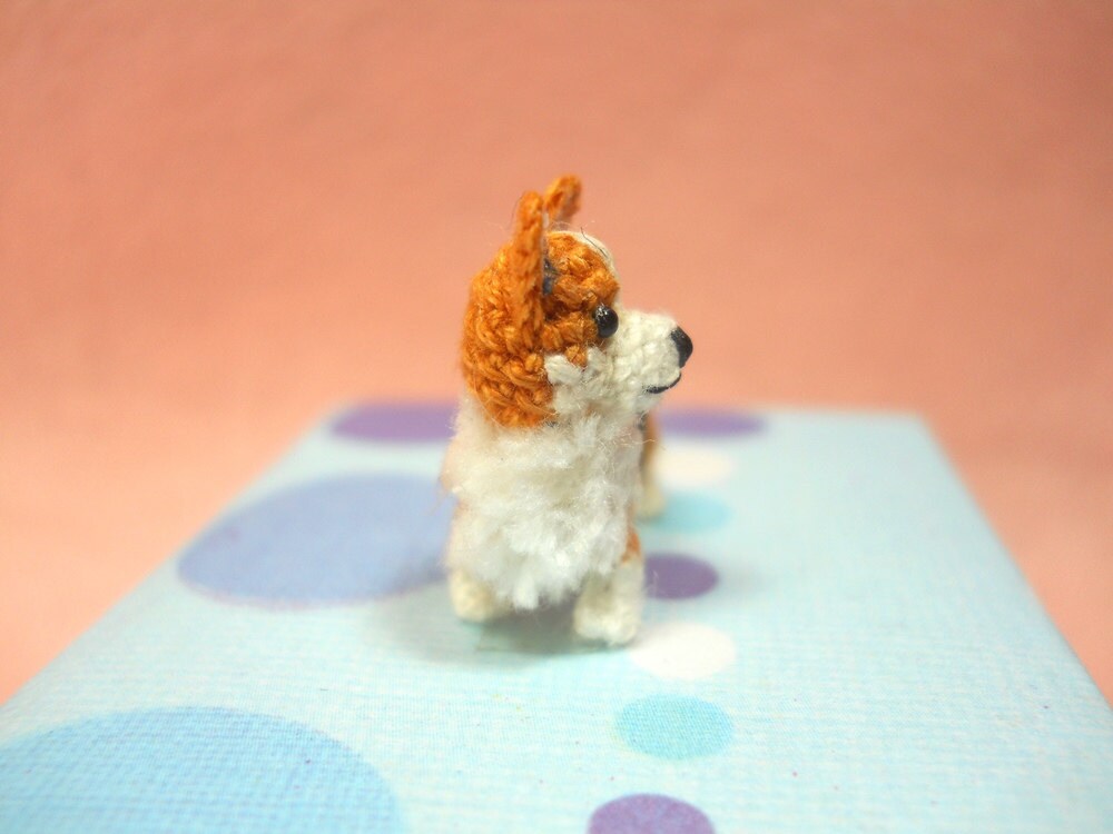 Mini Pembroke Welsh Corgi - Amigurumi Crochet Tiny Dog Stuff Animal - Made to Order