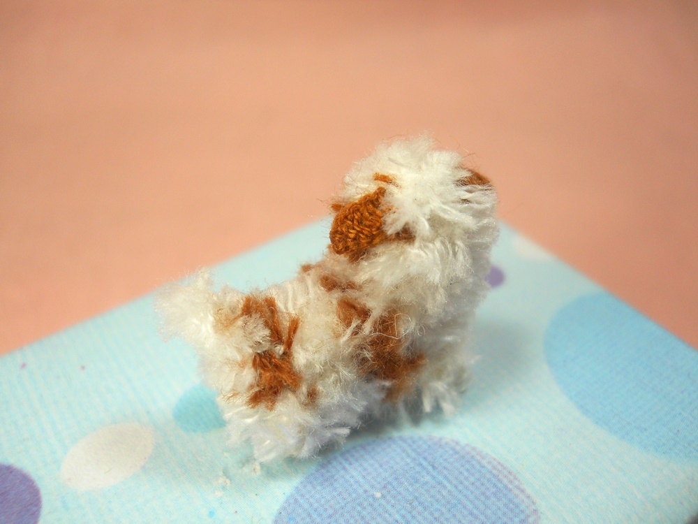 Miniature Shi Tzu - Tiny Crochet Miniature Dog Stuffed Animals - Made To Order