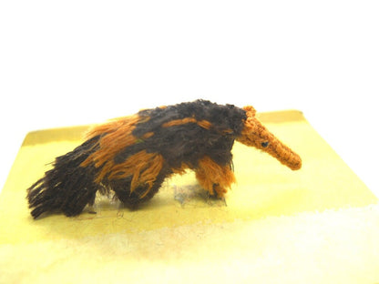 Miniature Giant Anteater - Crochet Stuffed Animal, Mini Anteater.