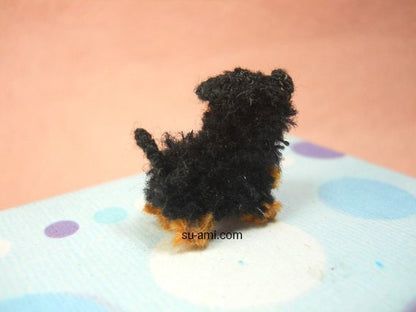 Miniature Yorkipoo - Tiny Crochet Miniature Dog Stuffed Animals - Made To Order