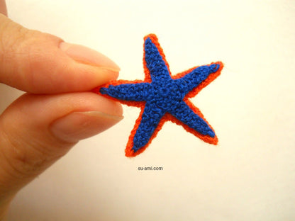 Micro Crochet Starfish - Amigurumi Stuffed Starfish - Made to Order