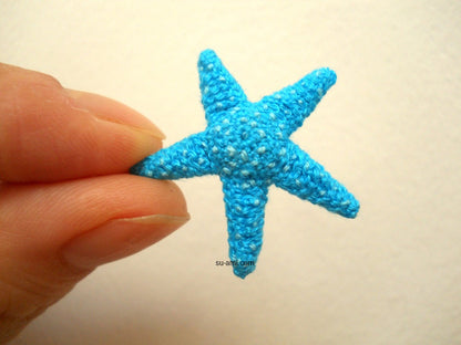 Micro Crochet Starfish - Amigurumi Stuffed Starfish - Made to Order