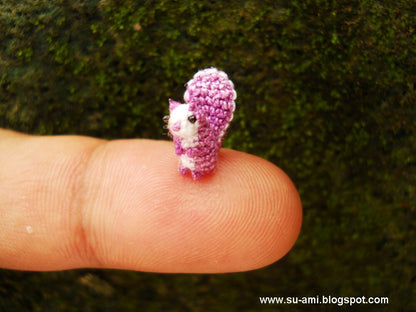 Sweet Tiny Squirrel - Micro Crochet Small Amigurumi Animals - Made to Order