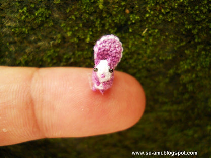 Sweet Tiny Squirrel - Micro Crochet Small Amigurumi Animals - Made to Order