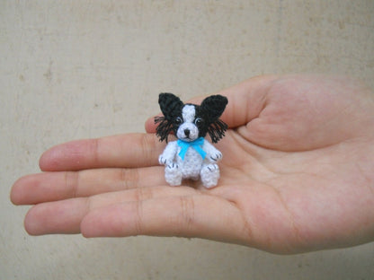 Papillon - Crochet Miniature Dog Stuffed Animals - Made To Order