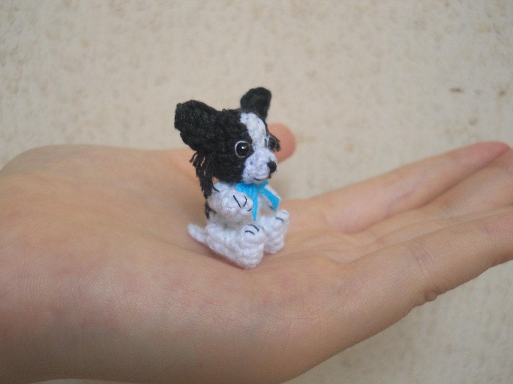 Papillon - Crochet Miniature Dog Stuffed Animals - Made To Order