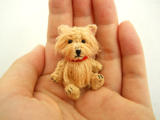 Cairn Terrier - Crochet Miniature Dog Stuffed Animals - Made To Order