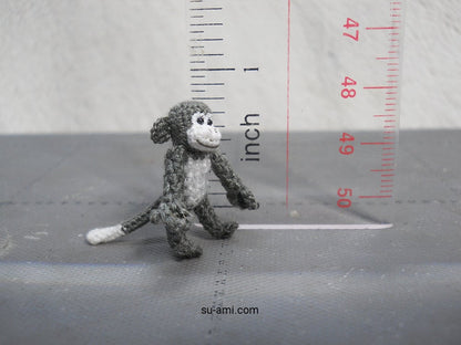 Micro Mini Monkey - Tiny Crocheted Monkeys - Made to Order