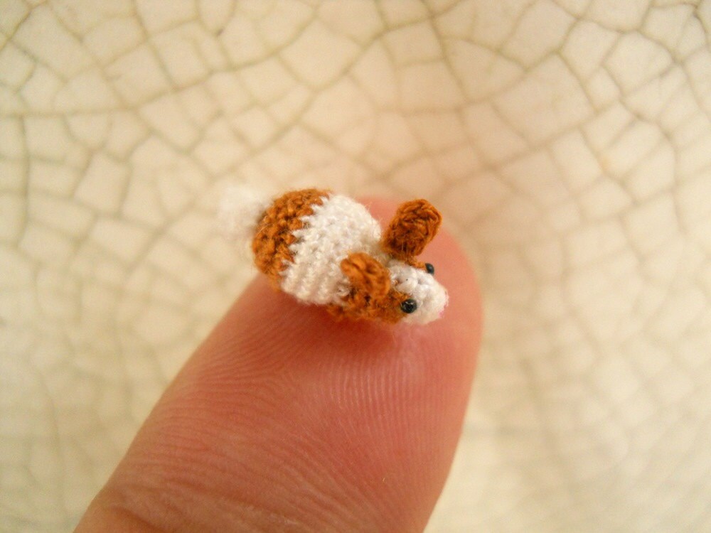 Micro Bunny Rabbit Amigurumi - Mini Crochet Tiny Stuff Animals - Made To Order