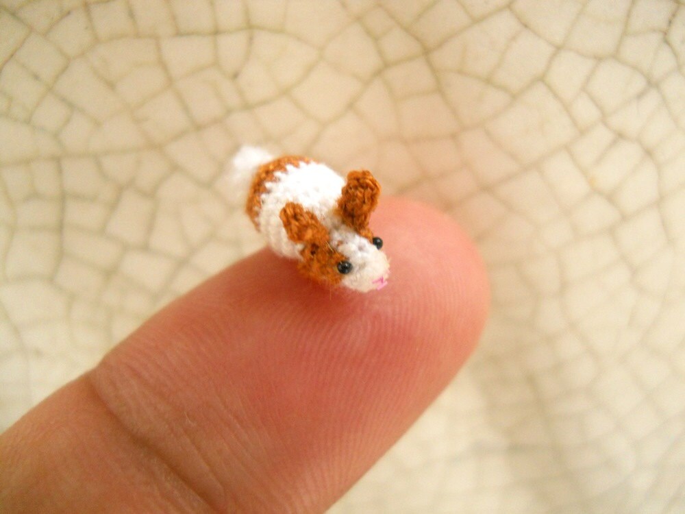 Micro Bunny Rabbit Amigurumi - Mini Crochet Tiny Stuff Animals - Made To Order