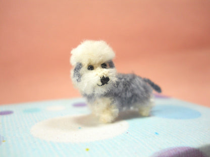 Pepper Dandie Dinmont Terrier - Tiny Crochet Miniature Dog Stuffed Animals - Made To Order