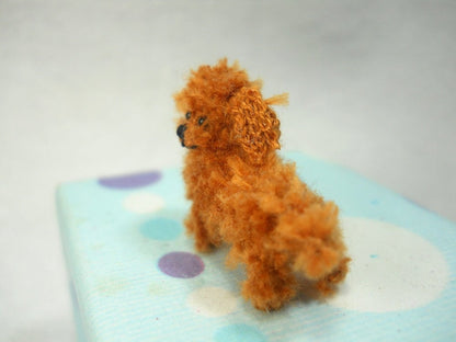 Toy Poodle Puppy - Tiny Crochet Miniature Dog Stuffed Animals - Made To Order