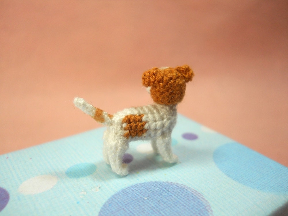 Jack Russell Terrier - Tiny Crochet Dog Stuffed Animals - Made To Order