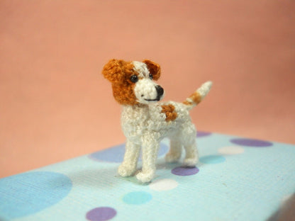 Jack Russell Terrier - Tiny Crochet Dog Stuffed Animals - Made To Order