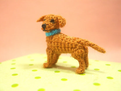 Miniature Ridgeback Puppy - Tiny Crochet Dog Stuffed Animals - Made To Order