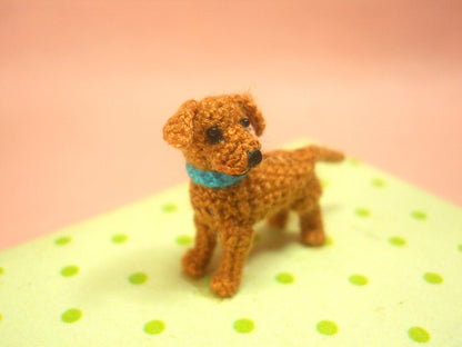 Miniature Ridgeback Puppy - Tiny Crochet Dog Stuffed Animals - Made To Order