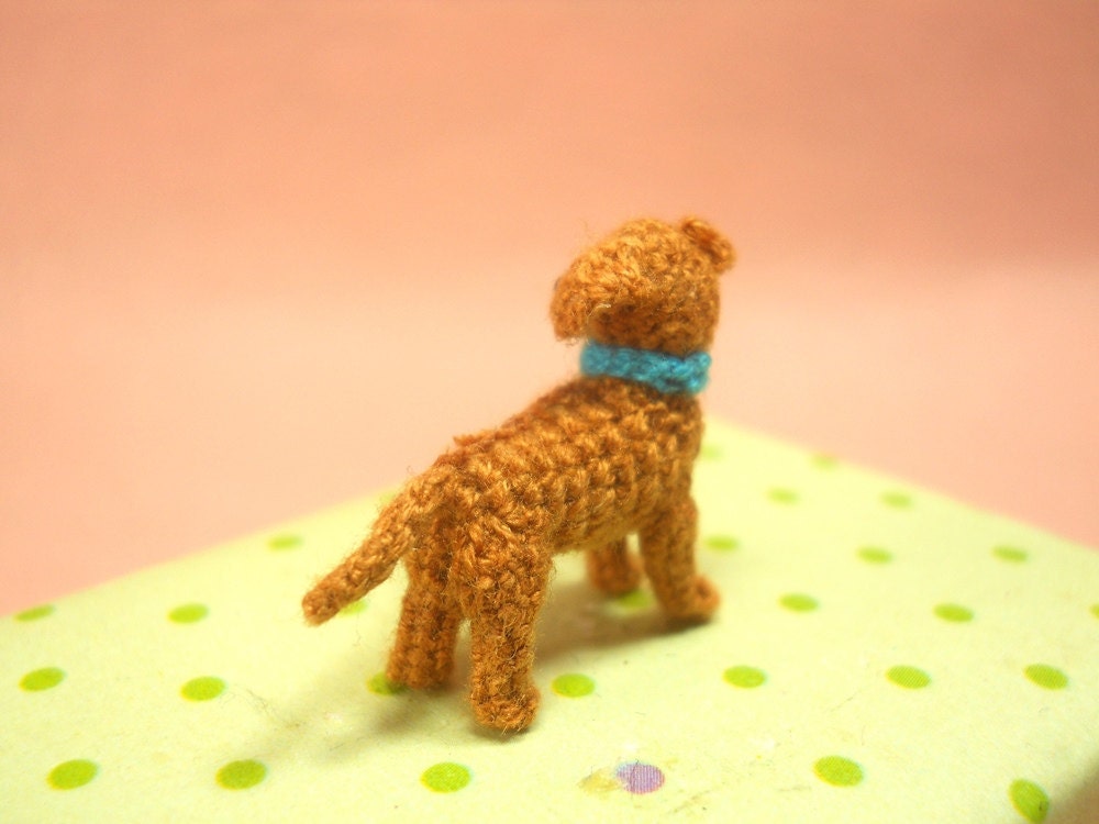 Miniature Ridgeback Puppy - Tiny Crochet Dog Stuffed Animals - Made To Order