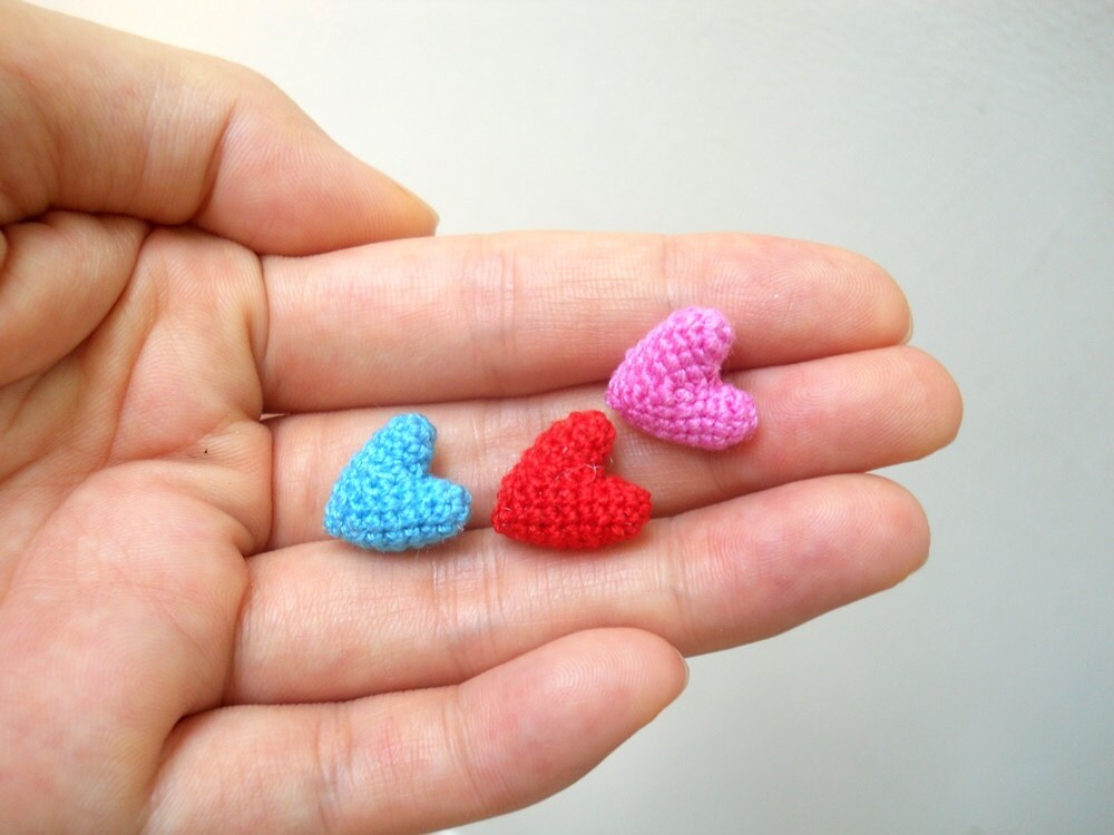 Micro Crocheted Heart - Made to Order