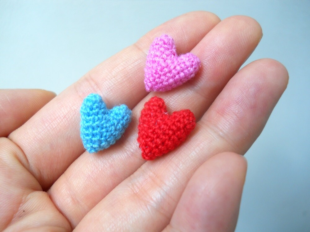 Micro Crocheted Heart - Made to Order