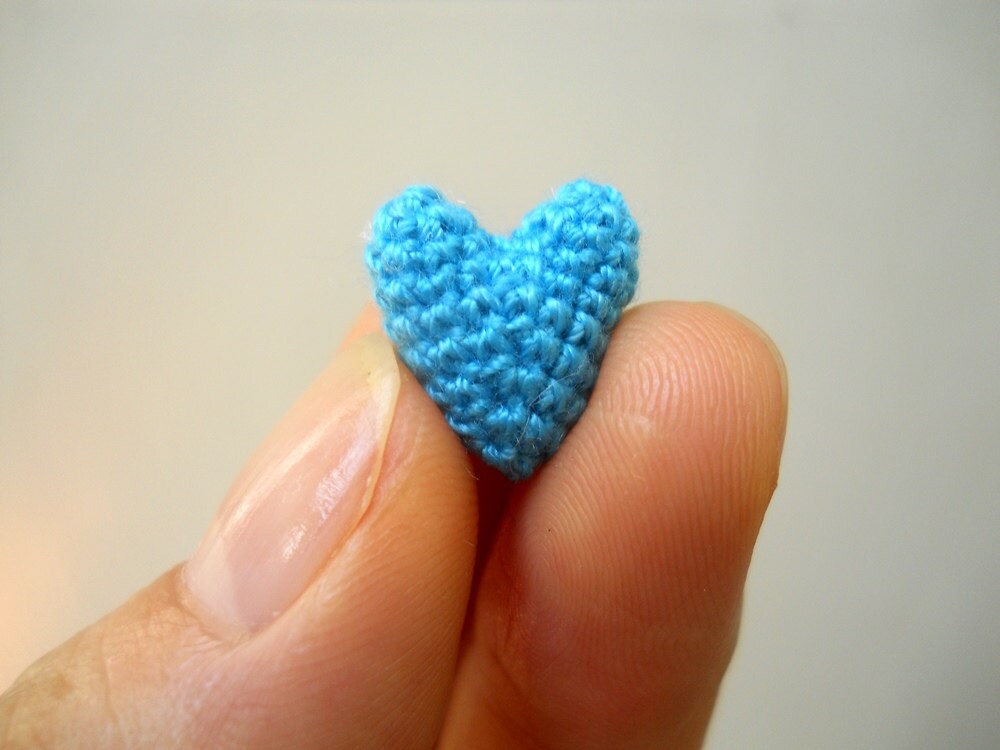 Micro Crocheted Heart - Made to Order